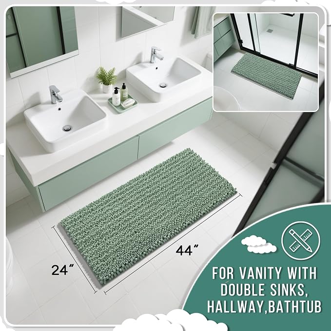 Yimobra Long Bathroom Rugs Non Slip Washable 44x24 Inch - Image 2