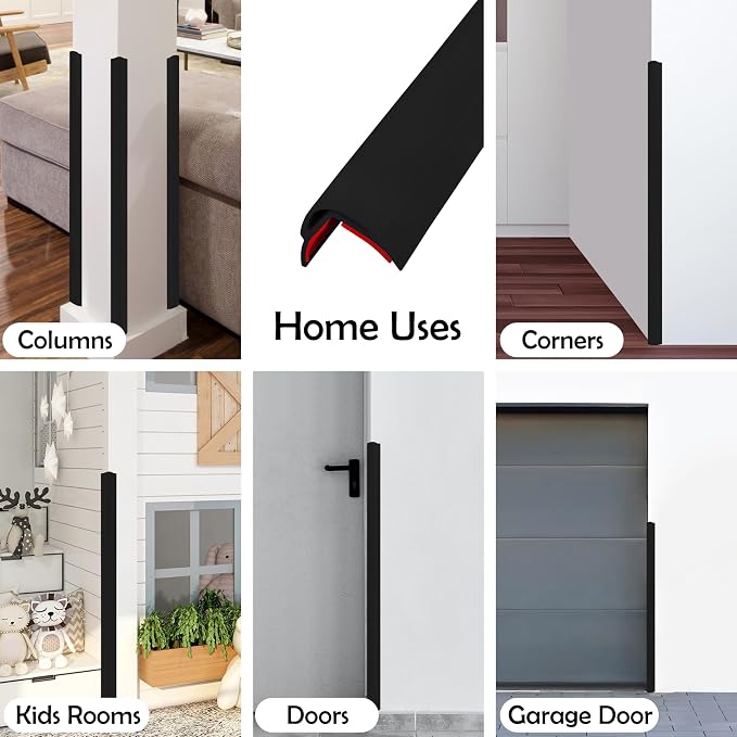 Rubber Bond Wall Corner Guard Edge Protector, 48 inch Heavy Duty Baby Proofing - Image 3