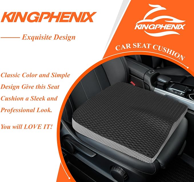 kingphenix Premium Car Seat Cushion, Memory Foam Driver Seat Cushion to Improve - Image 9