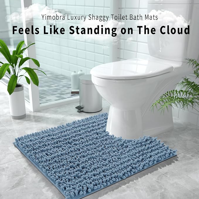 Yimobra Toilet Rug U Shaped Washable 24x20 Inch - Field & Grace