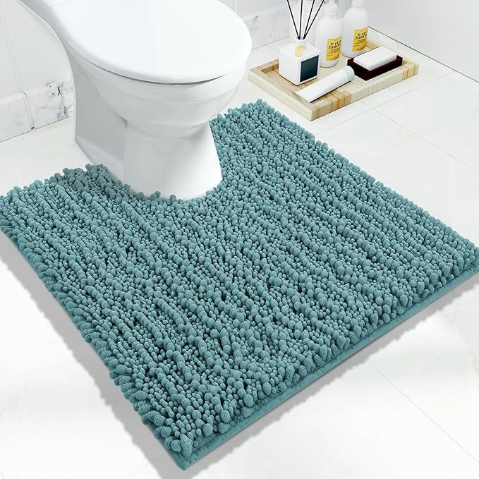 Yimobra Toilet Rug U Shaped Washable 24x24 Inch by Yimobra