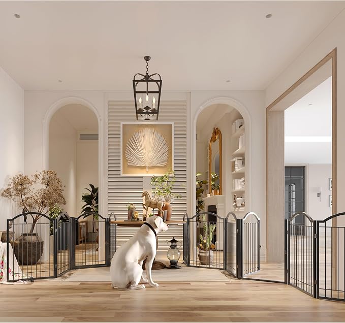 BHG Metal No-Assembly Freestanding Dog Gate - Image 2