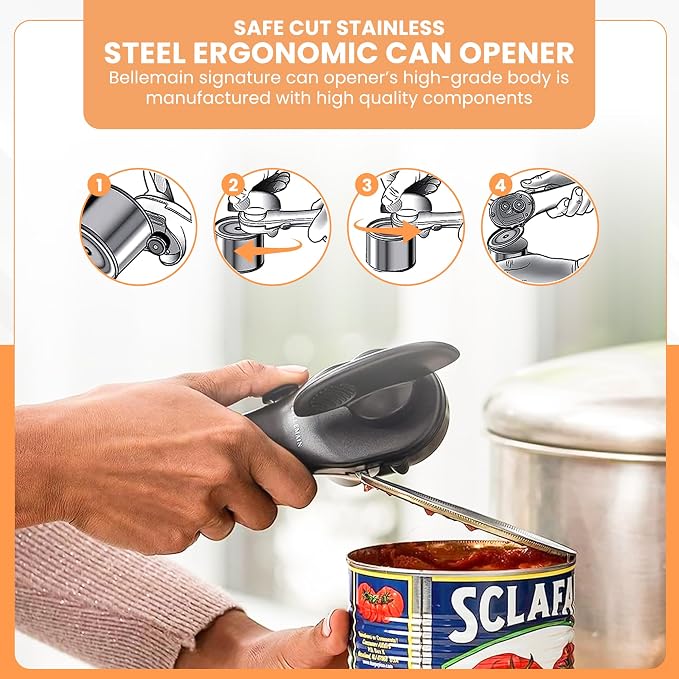 Bellemain Stainless Steel Can Opener – Manual Can Opener - Image 6