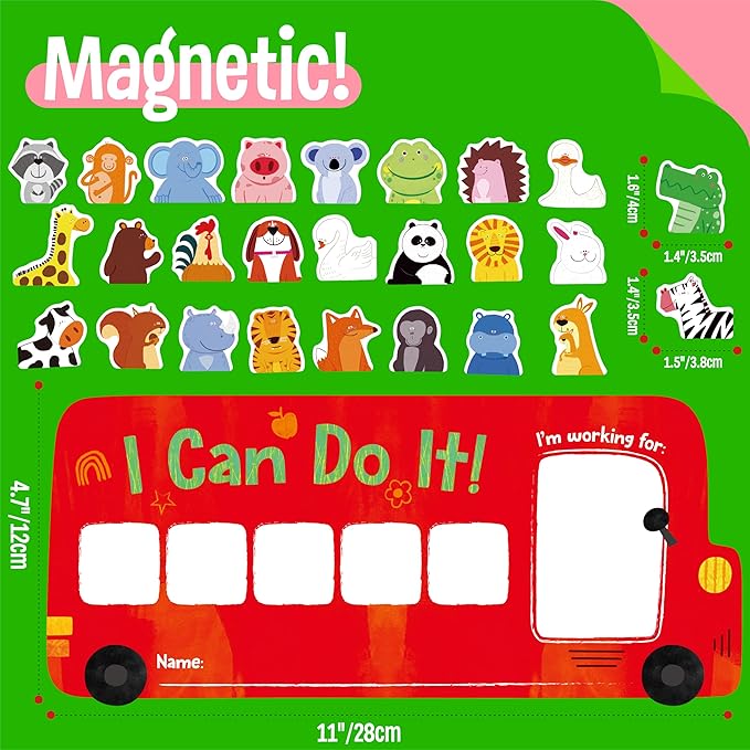 “I CAN DO IT” Token Board, Magnetic Reward Chart - Image 2