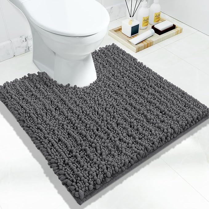 Yimobra Toilet Rug U Shaped Washable 24x24 Inch by Yimobra