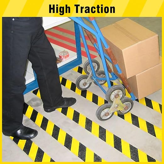 S&X Black/Yellow Anti Slip Tape 3" x 33 FT, Heavy-Duty Grip Tape - Image 2