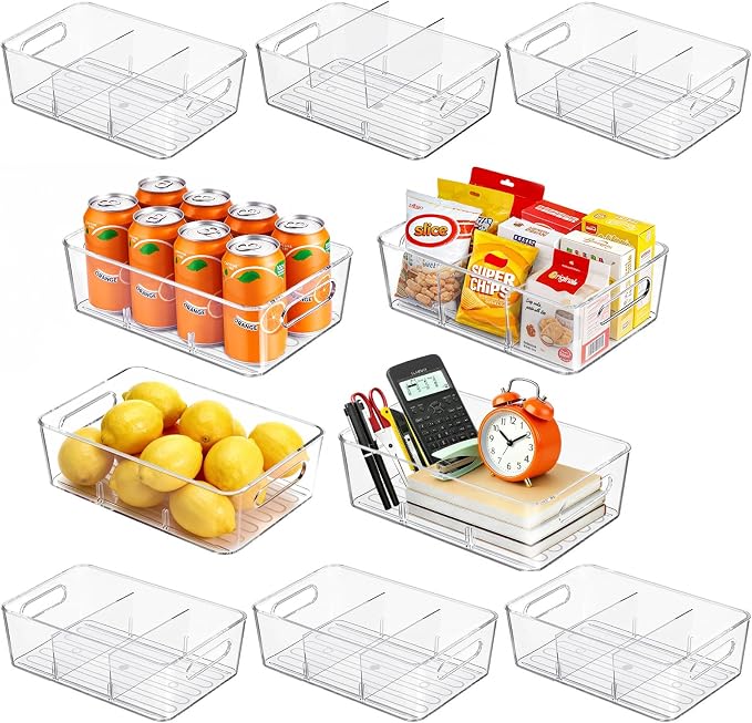 10 Pack Pantry Organizers and Storage, Fridge Organization and Storage by Mpotmiy