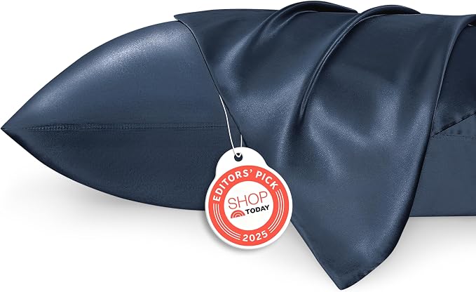 Bedsure Satin Pillowcase 2 Pack Similar to Silk Pillow Cases Standard Size - Field & Grace