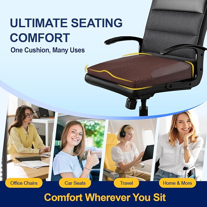 kingphenix Car Seat Cushion – Memory Foam Pad - Image 5