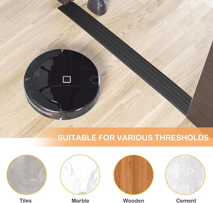 Threshold Ramps for Doorways Self-Adhesive Rubber Ramps for Door Threshold - Image 5
