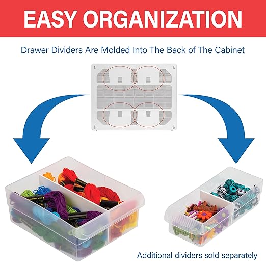 Akro-Mils 64-Drawer Plastic Drawer Storage Cabinet - Image 4