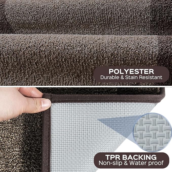 Washable Area Rug 48" x 72", Non Slip Kitchen Rug - Image 3