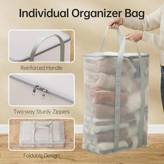HAIXIN HOME 130L Stackable Storage Bin - Image 4