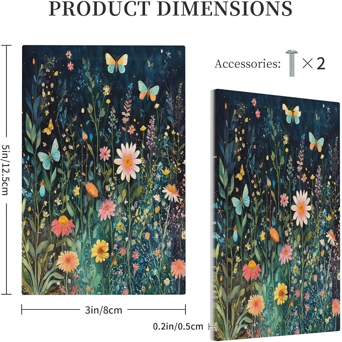 Light Switch Cover Plate Boho Vintage Floral Flower Butterfly 1 Gang No Device - Image 5