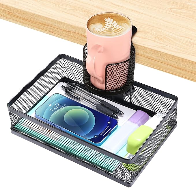 ROSYLINE 360°rotation under desk drawer, Drawer Under Desk Storage Organizer by ROSYLINE