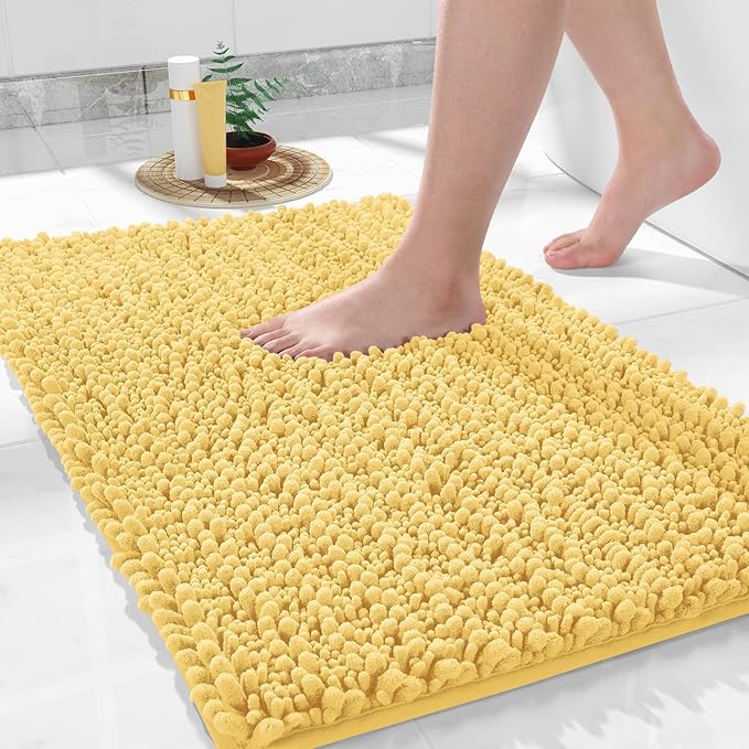 Yimobra Large Bathroom Rugs Non Slip Washable 36x24 Inch by Yimobra