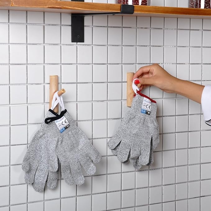 Dowellife Cut Resistant Gloves Food Grade Level 5 Protection, Safety Kitchen - Image 8