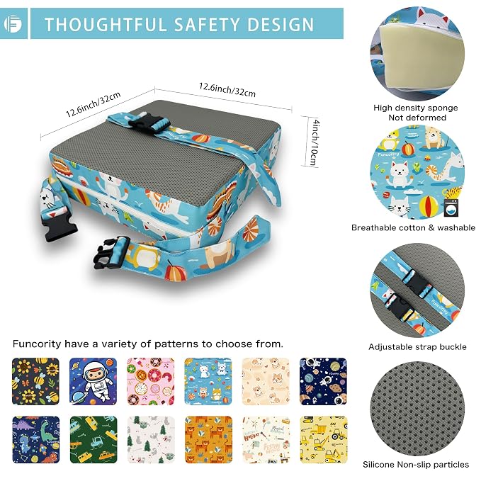 Toddler Booster Seat for Dining Table, Portable Booster Seat for Kitchen Chair - Image 2