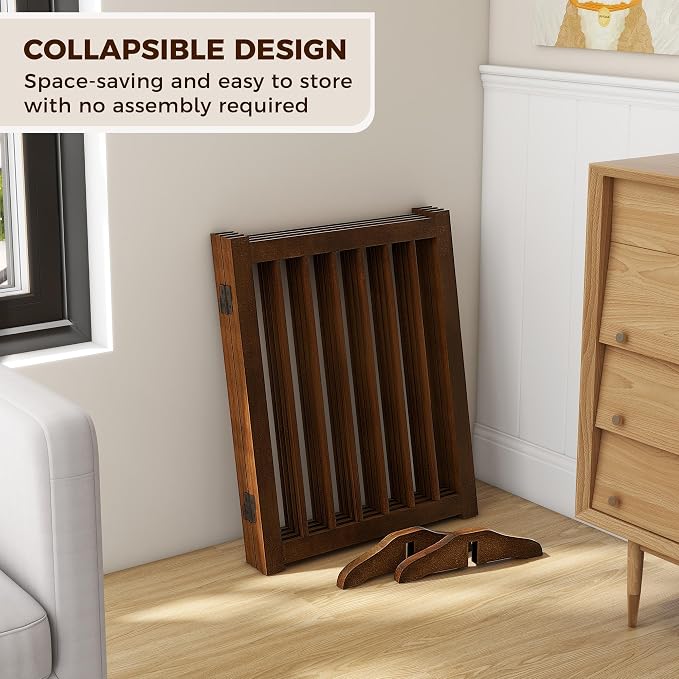 Solid Wood Freestanding Pet Gate - Image 7