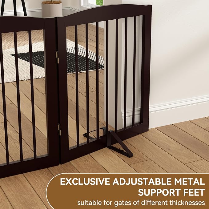 Support Feet for Pet Gate, Pet Gate Metal Support Feet Set of 2 for Extra Wide - Image 2