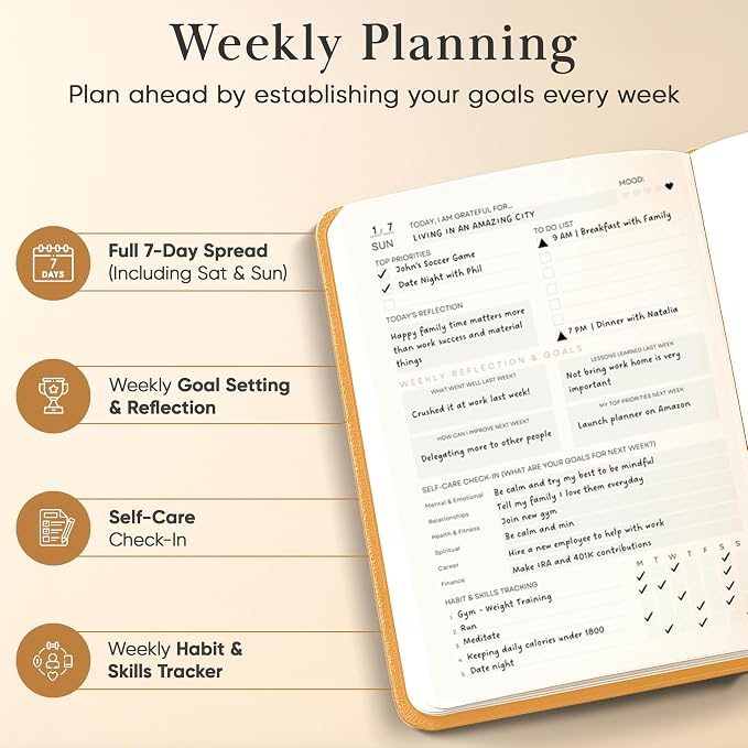 2026 Planner, Daily Journal & Gratitude Journal All-In-One - Image 5