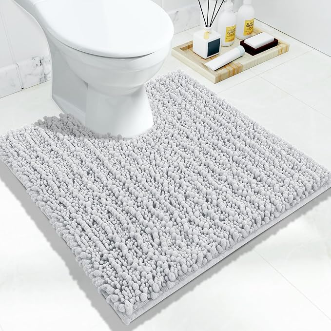 Yimobra Toilet Rug U Shaped Washable 24x24 Inch by Yimobra