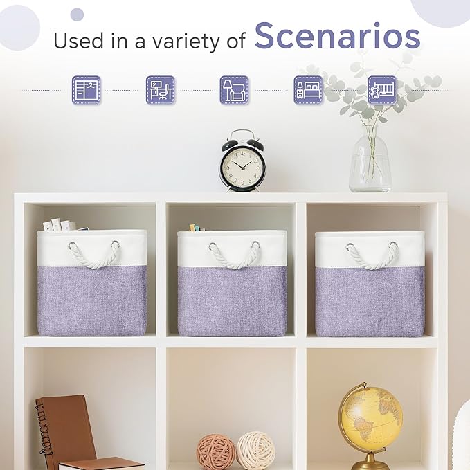 Large 11x11 Inch Cube Storage Bins - Image 5