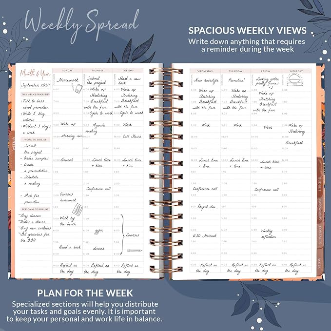 PLANBERRY Hourly Schedule Planner Premium – Undated Weekly Organizer - Image 3