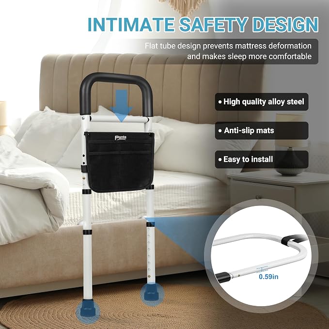 Panta Bed Rails for Elderly Adults Safety, Adjustable Bed Assist Rails for - Image 4