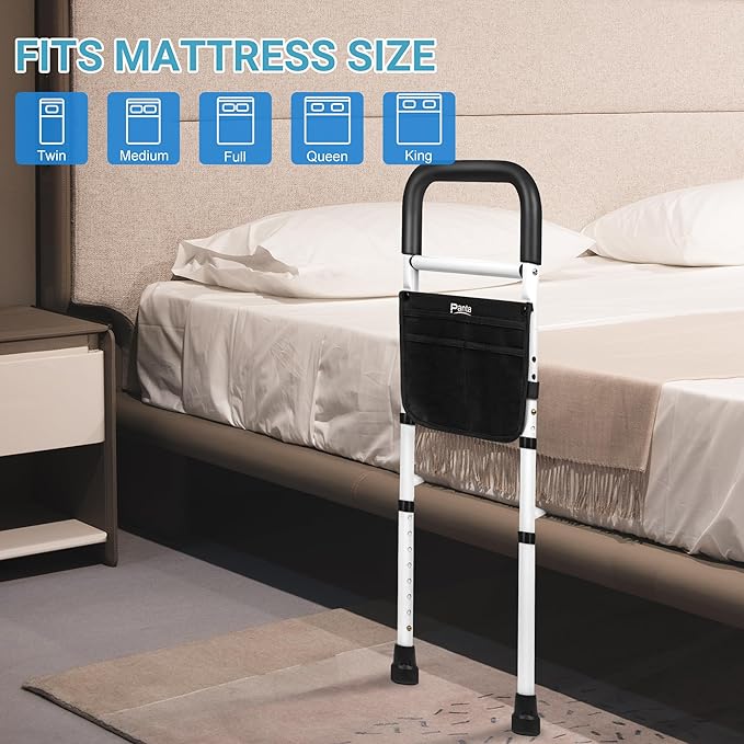 Panta Bed Rails for Elderly Adults Safety, Adjustable Bed Assist Rails for - Image 3