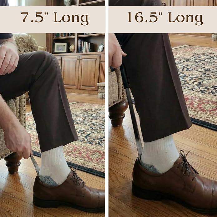 FALKON Shoe Horn Long Handle- Metal Shoe Horn Sets - Image 5