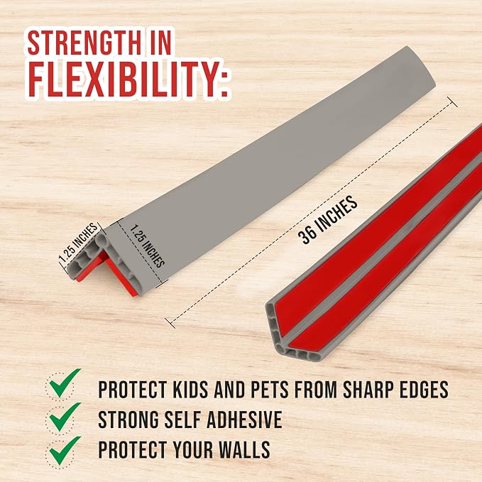 Rubber Bond Wall Corner Guard Edge Protector - Image 3