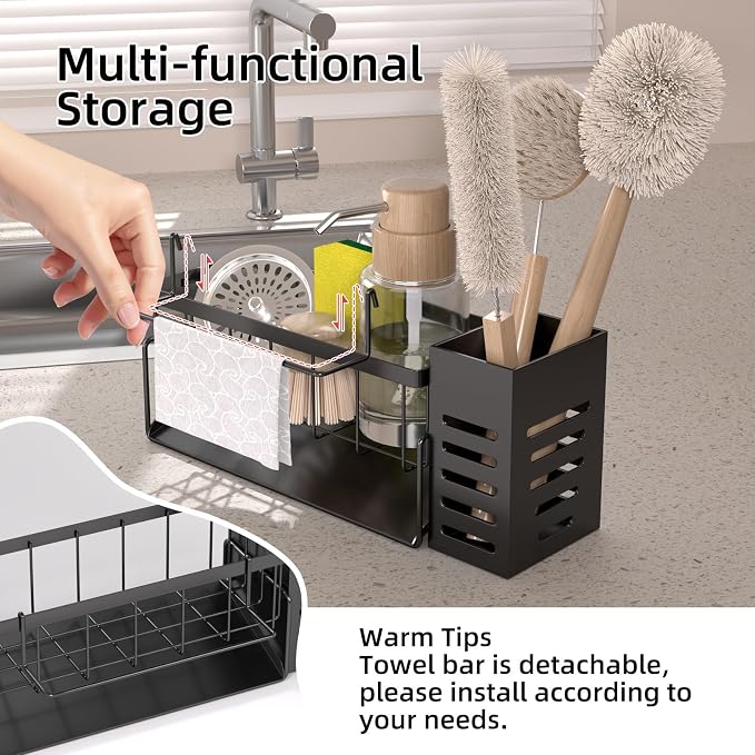 NET MEYA Kitchen Caddy Sink Organizer, Sponge Holder - Image 4