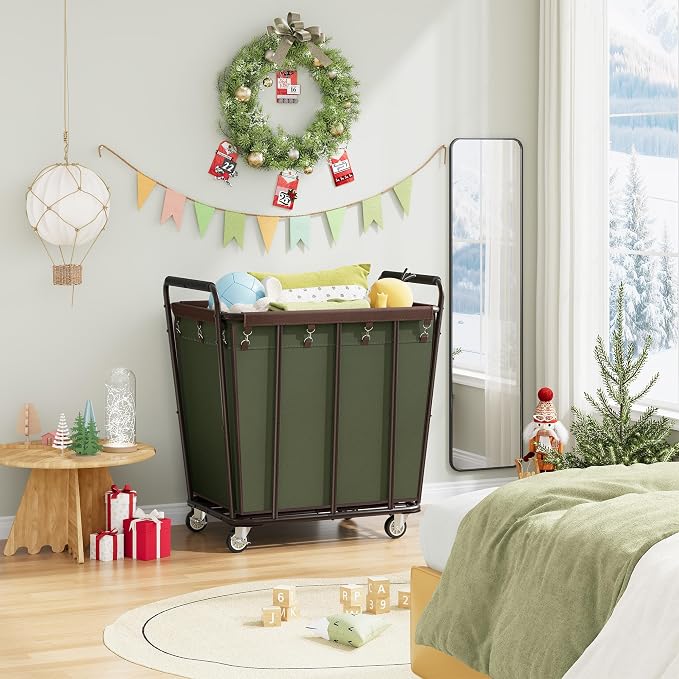 Hoctieon Large Laundry Cart - Field & Grace