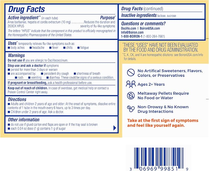 Boiron Oscillococcinum for Relief from Flu-Like Symptoms of Body Aches - Image 7
