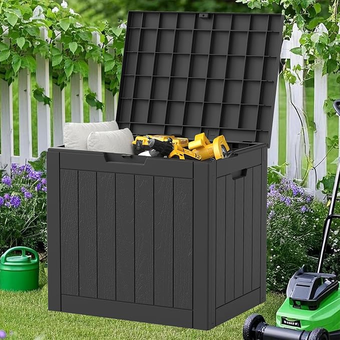 NUNU LAB 32 Gallon Outdoor Storage Box Waterproof, Outside Package Delivery - Image 2