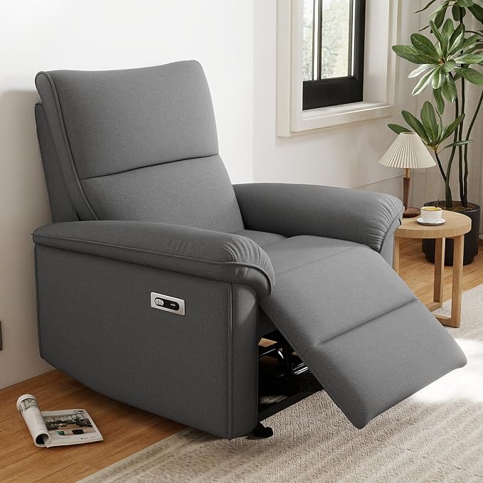 Wall Hugger Power Recliner Chair, Zero Wall Electric Recliner Chairs by QKFFOfficial