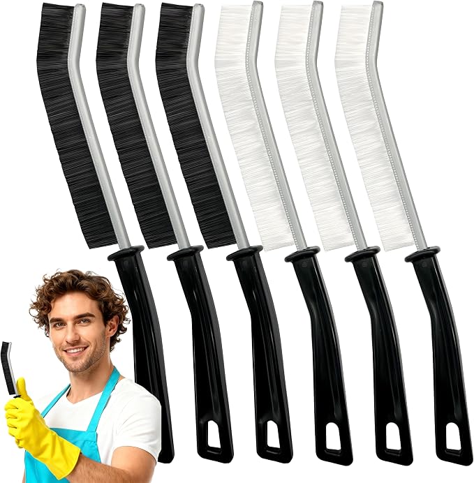 Crevice Cleaning Brush, Hard-Bristled Gap Scrub Brush, Toilet Gap Cleaning - Field & Grace