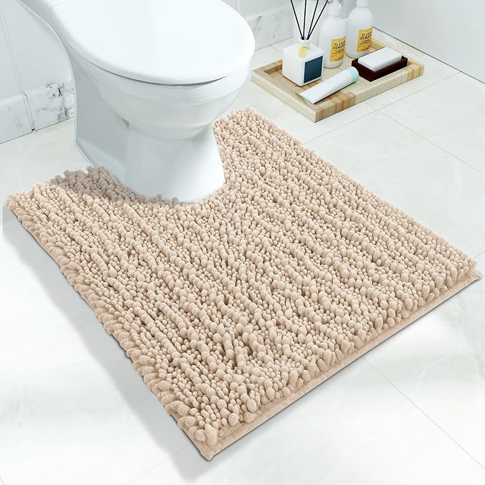 Yimobra Toilet Rug U Shaped Washable 24x20 Inch by Yimobra