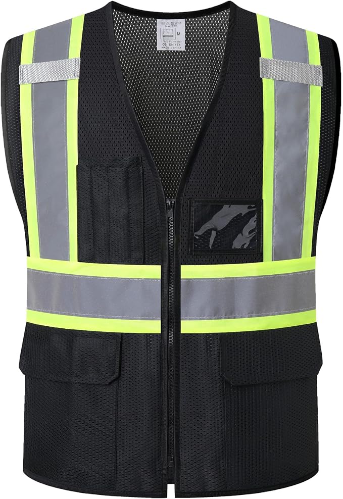 Reflective Safety Vest for Men Women Hi Vis Vest by HATAUNKI