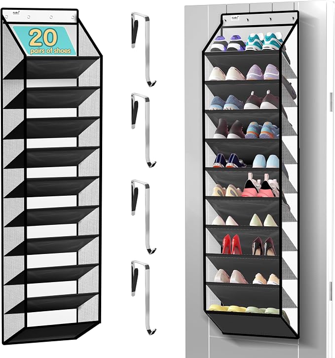 10 Tier Hanging Shoe Rack by Unknown