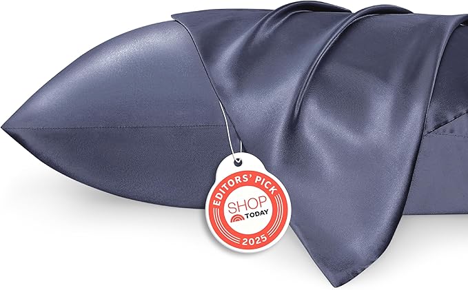 Bedsure Satin Pillowcases, Similar to Silk Pillow Cases Queen Size Set of 2 - Field & Grace