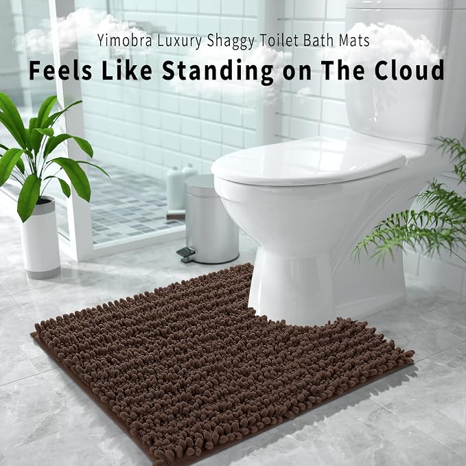 Yimobra Toilet Rug U Shaped Washable 24x24 Inch - Field & Grace