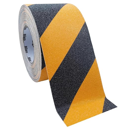 Anti Slip Safety Grip Tape 4 Inch x 60 Ft, Non Skid Tread by Bligo
