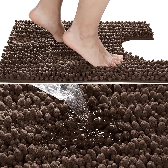 Yimobra Toilet Rug U Shaped Washable 24x24 Inch - Field & Grace