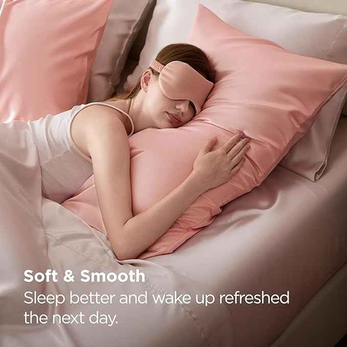 Bedsure King Size Satin Pillowcase Set of 2