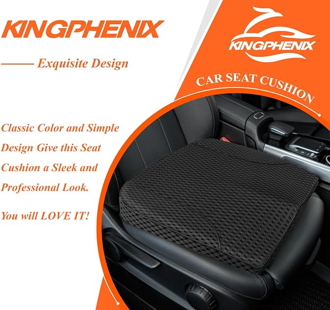 kingphenix Premium Car Seat Cushion, Memory Foam Driver Seat Cushion to Improve - Image 9