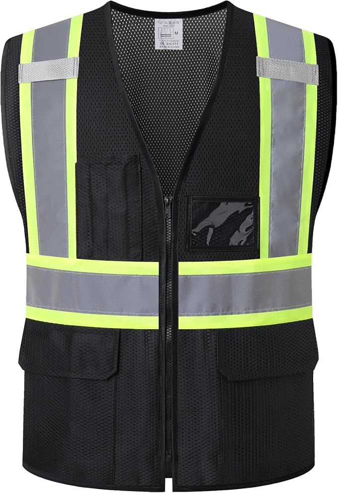 Reflective Safety Vest for Men Women Hi Vis Vest by HATAUNKI