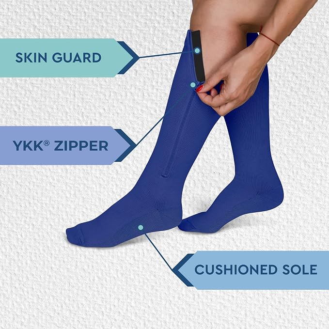 TheraMagic® Zipper Compression Socks - Image 4
