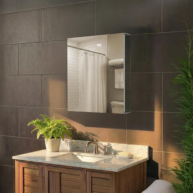 Fine Fixtures Bathroom Medicine Cabinet, Recessed/Surface Mount, Right/Left - Image 2
